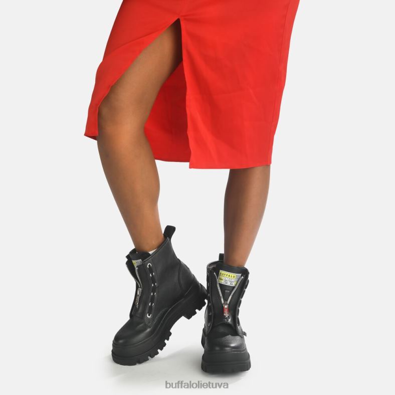 Aspha užtrauktuku kulkšnies batai vegan Buffalo juodas4D4XB688 |batai