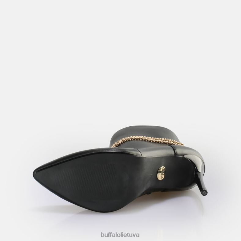 Džuljetos grandinėlė kulkšnies batai veganiški Buffalo juodas4D4XB653 |batai