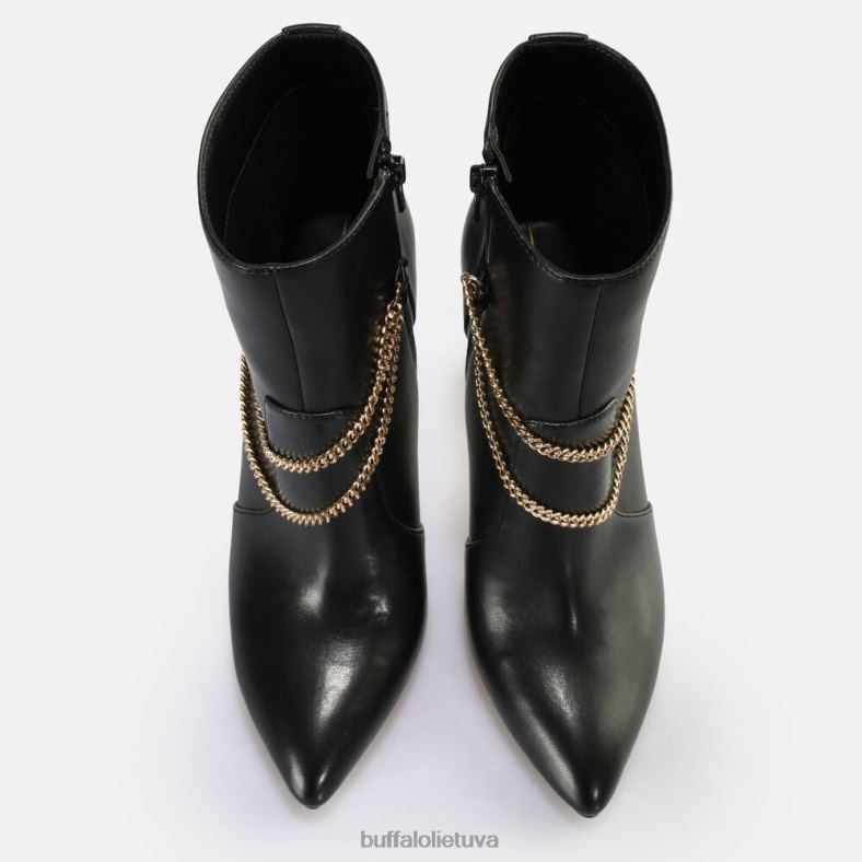 Džuljetos grandinėlė kulkšnies batai veganiški Buffalo juodas4D4XB653 |batai