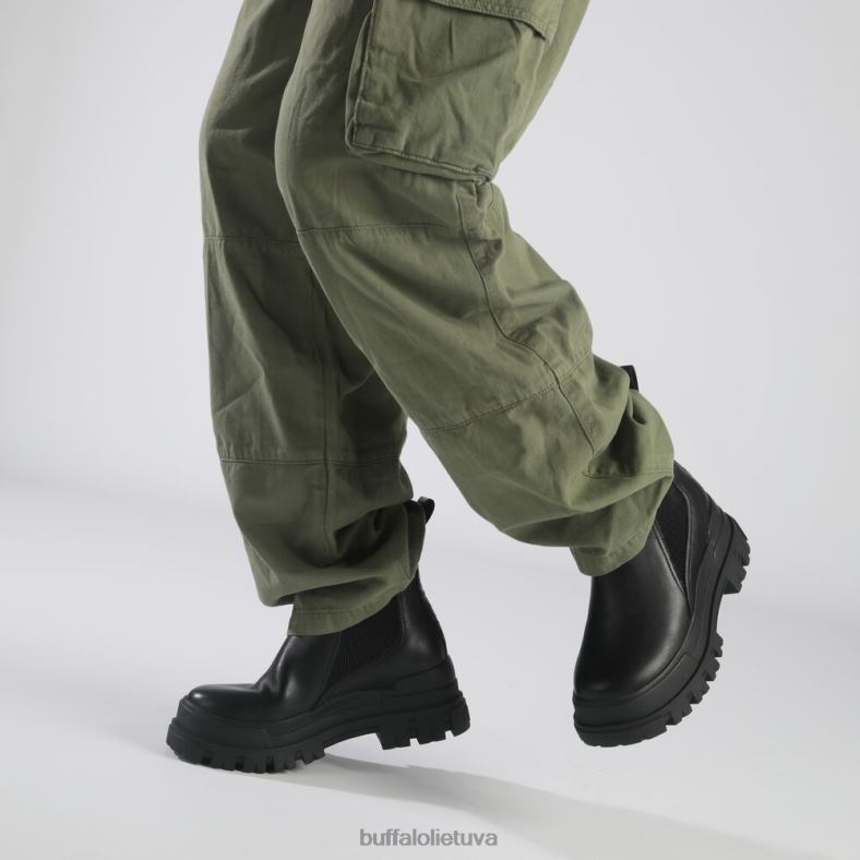 aspha chelsea mid ankle boot vegan Buffalo juodas4D4XB481 |batai