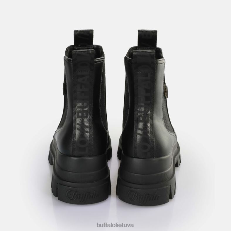 aspha chelsea mid ankle boot vegan Buffalo juodas4D4XB481 |batai