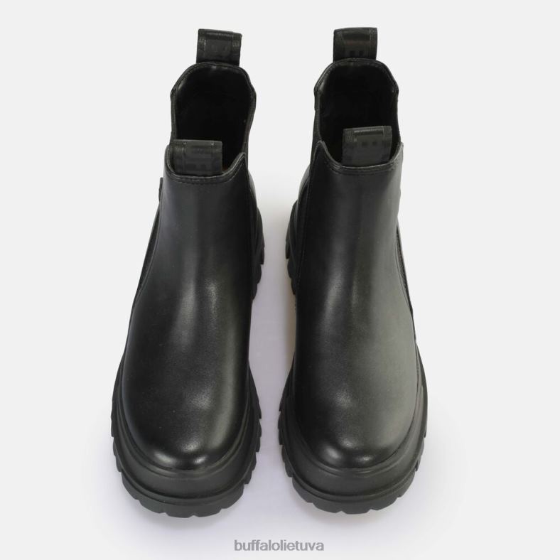 aspha chelsea mid ankle boot vegan Buffalo juodas4D4XB481 |batai