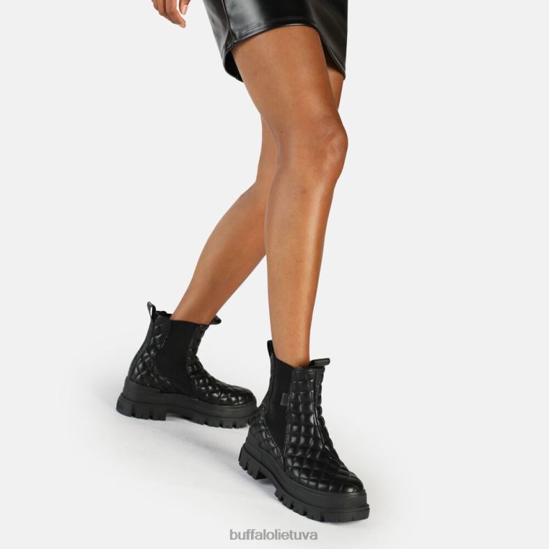 aspha chelsea mid ankle boot vegan Buffalo juodas padas4D4XB536 |batai