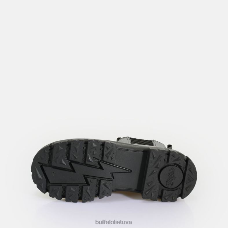 aspha chelsea, veganas Buffalo juodas4D4XB479 |batai