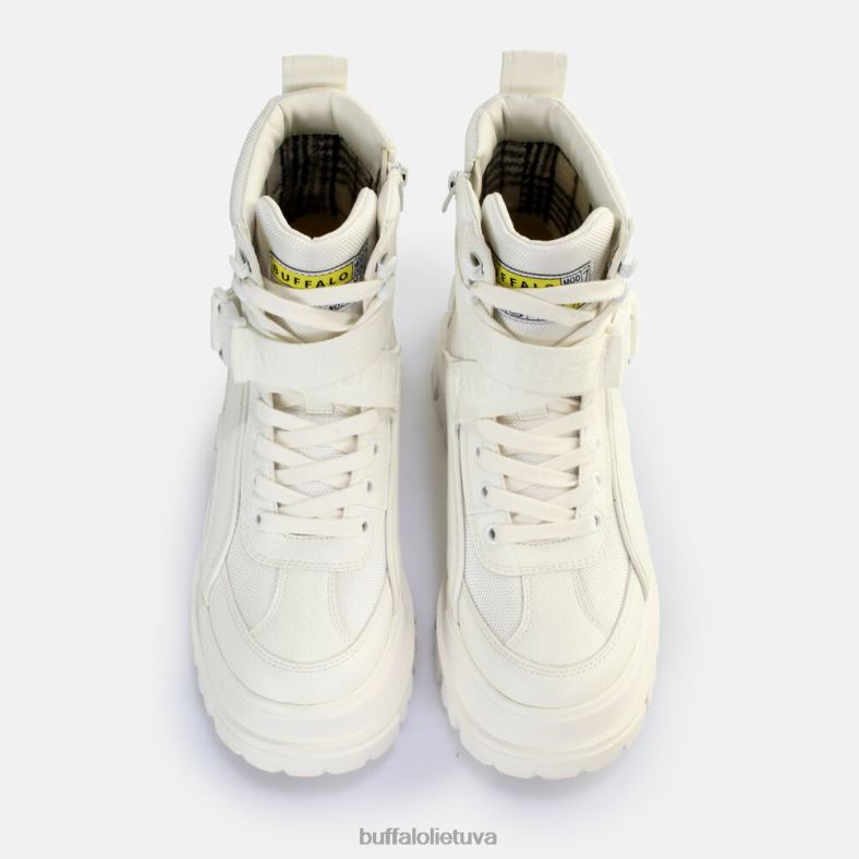 aspha com1 suvarstomas vidurinės kulkšnies batas, veganiškas Buffalo baltas4D4XB793 |batai