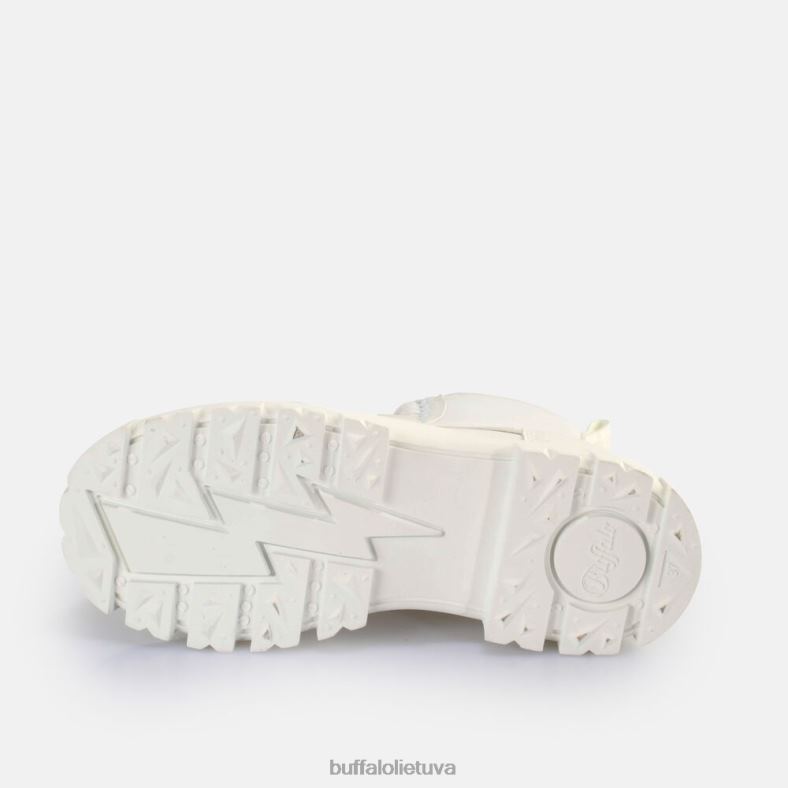 aspha com2 laceup mid ankle boot vegan Buffalo baltas4D4XB191 |batai