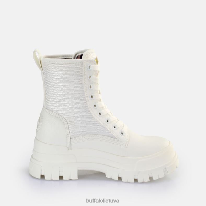 aspha com2 laceup mid ankle boot vegan Buffalo baltas4D4XB191 |batai