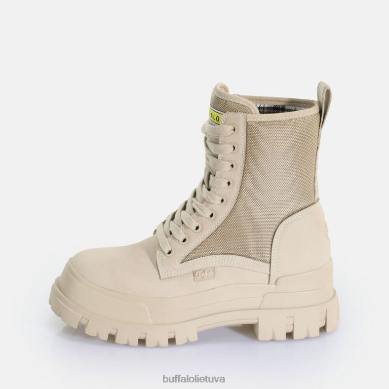 aspha com2 laceup mid ankle-boot vegan Buffalo kremas4D4XB189 |batai