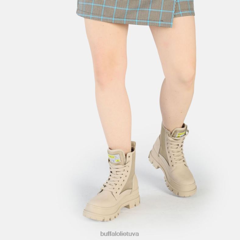 aspha com2 laceup mid ankle-boot vegan Buffalo kremas4D4XB189 |batai