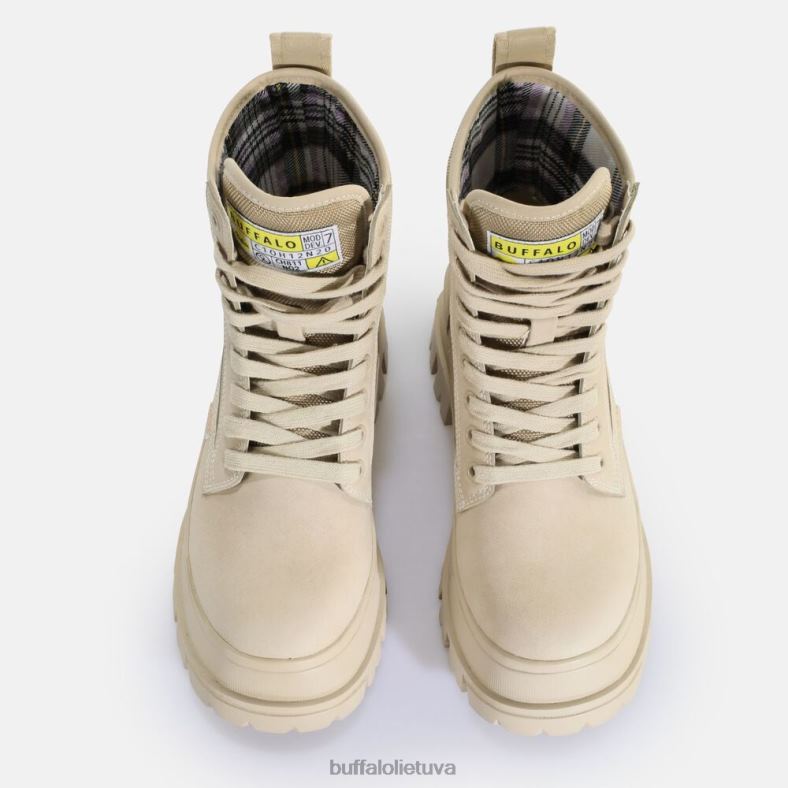 aspha com2 laceup mid ankle-boot vegan Buffalo kremas4D4XB189 |batai