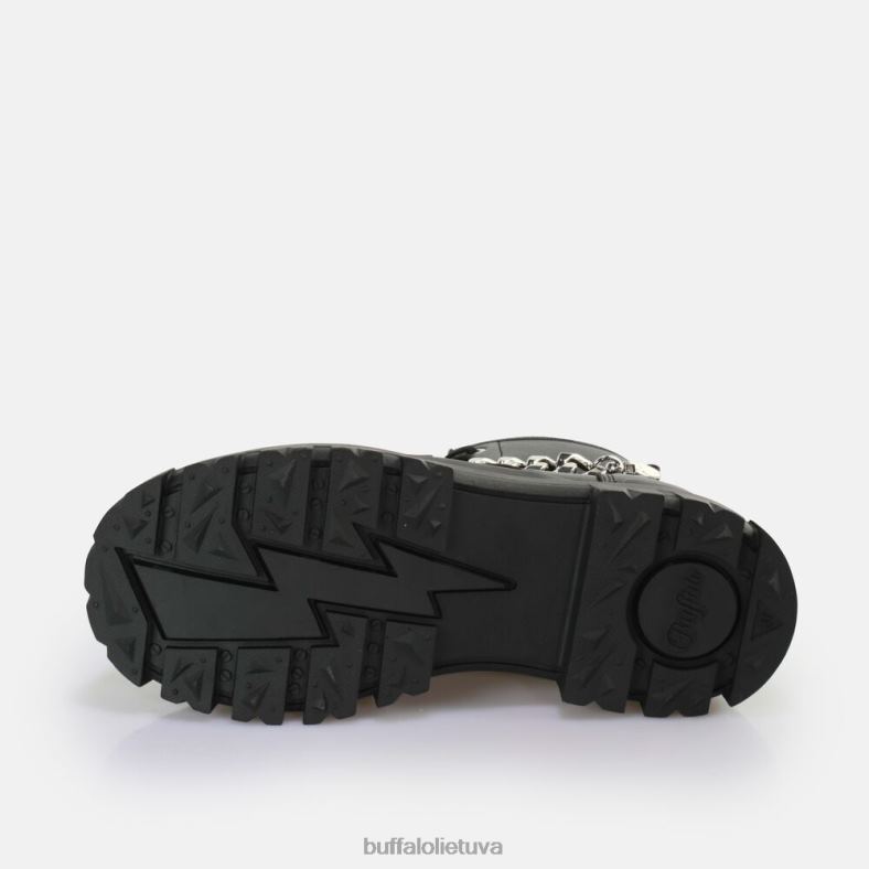 aspha grandine kulkšnies batai vegan Buffalo juoda/sidabrinė4D4XB473 |batai