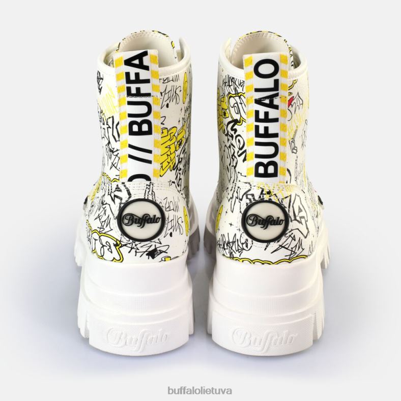 aspha lace up hi ankle boot vegan Buffalo balti graffiti4D4XB438 |batai