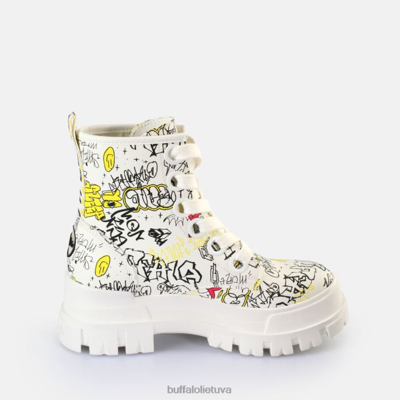 aspha lace up hi ankle boot vegan Buffalo balti graffiti4D4XB438 |batai