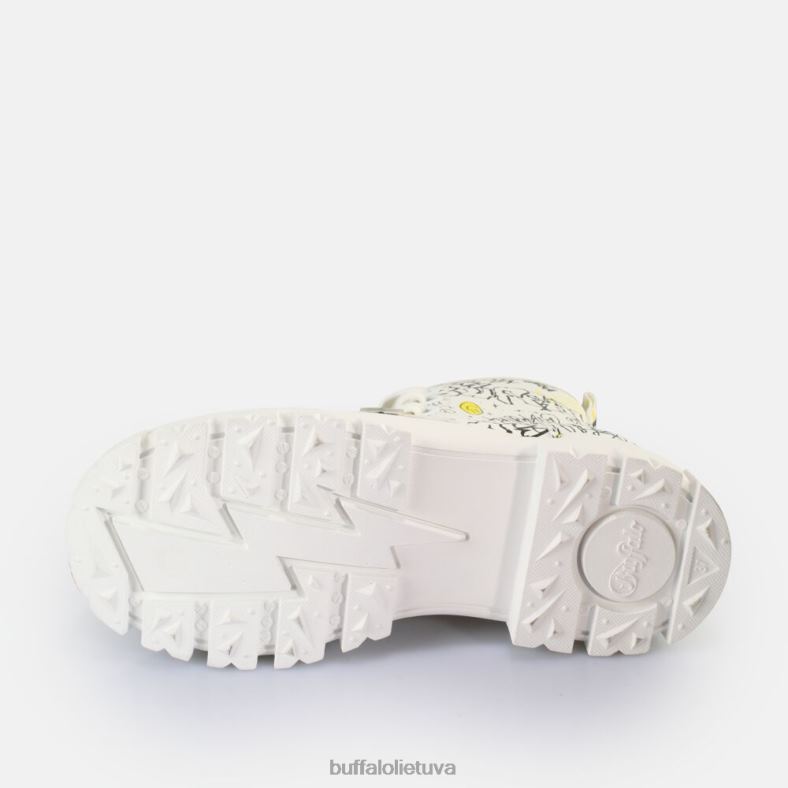 aspha lace up hi ankle boot vegan Buffalo balti graffiti4D4XB438 |batai