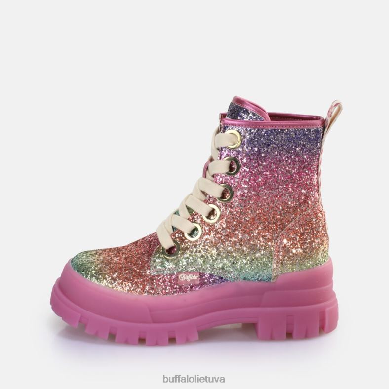 aspha lace up hi ankle boot vegan Buffalo fuksija4D4XB373 |batai