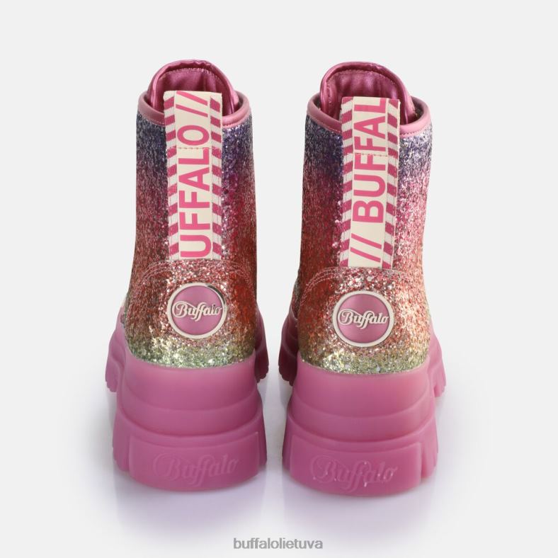 aspha lace up hi ankle boot vegan Buffalo fuksija4D4XB373 |batai