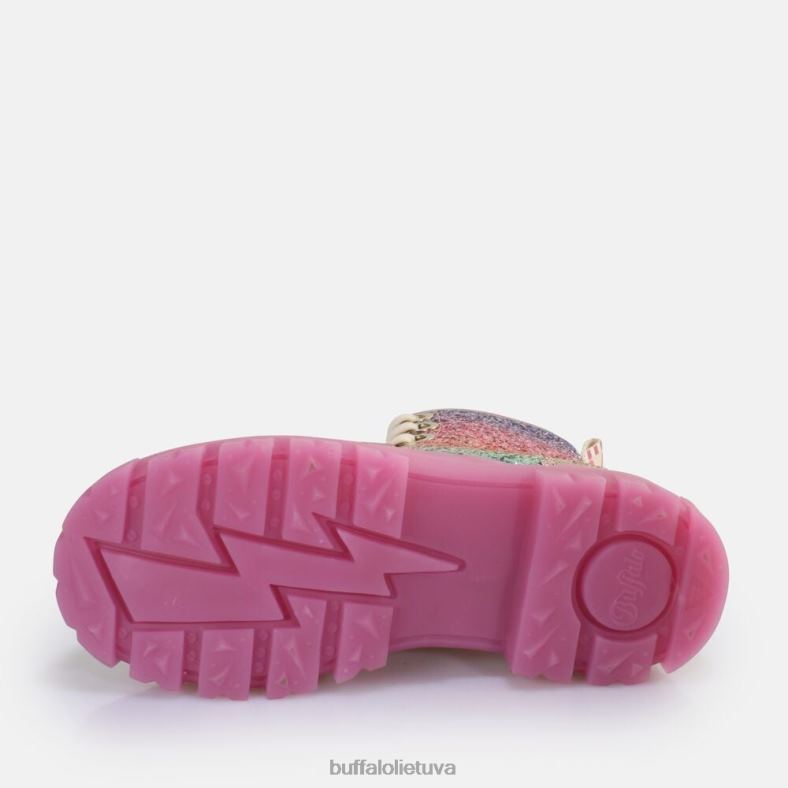 aspha lace up hi ankle boot vegan Buffalo fuksija4D4XB373 |batai