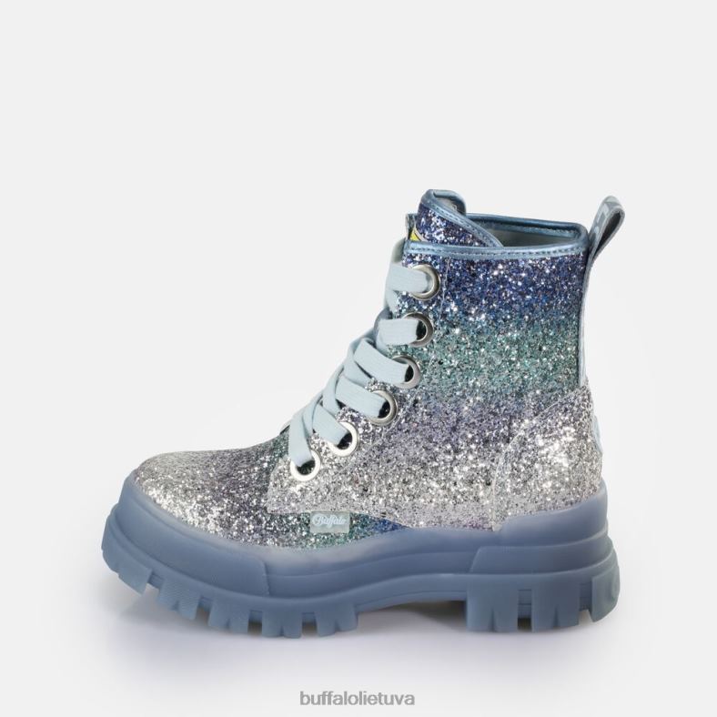 aspha lace up hi ankle boot vegan Buffalo sidabrinė/pilka4D4XB440 |batai