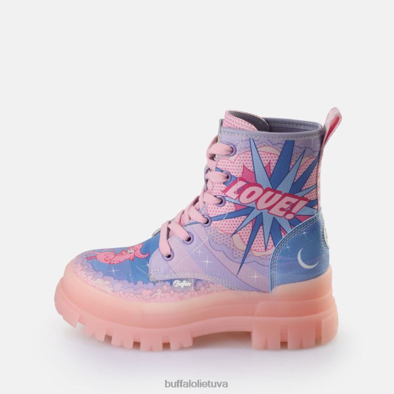 aspha lace up hi ankle boot vegan Buffalo violetinė meilė4D4XB437 |batai