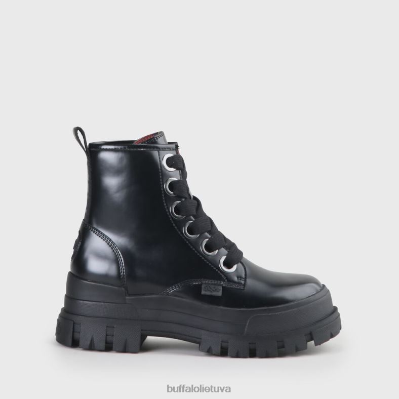 aspha lace up hi bootie butas vegan Buffalo juodas4D4XB847 |batai