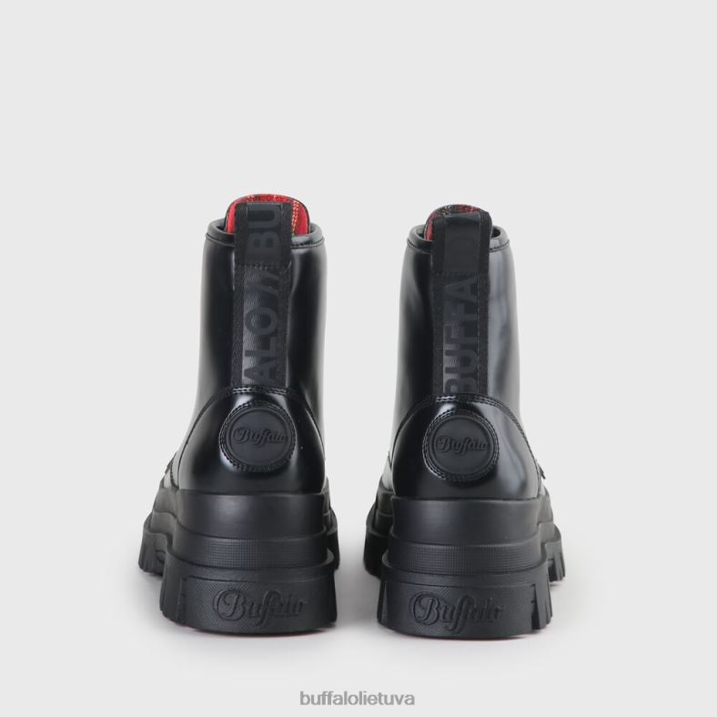 aspha lace up hi bootie butas vegan Buffalo juodas4D4XB847 |batai