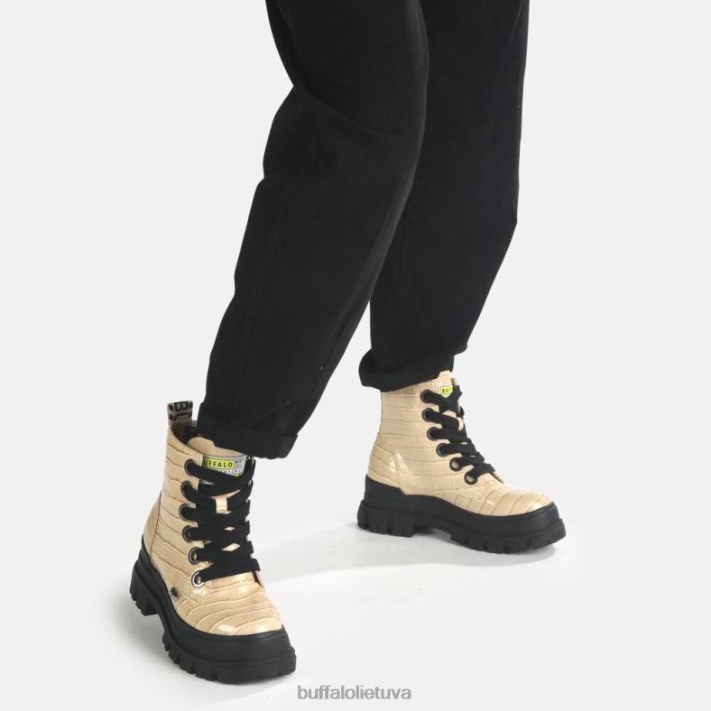 aspha lace up hi bootie butas vegan Buffalo kremas4D4XB371 |batai