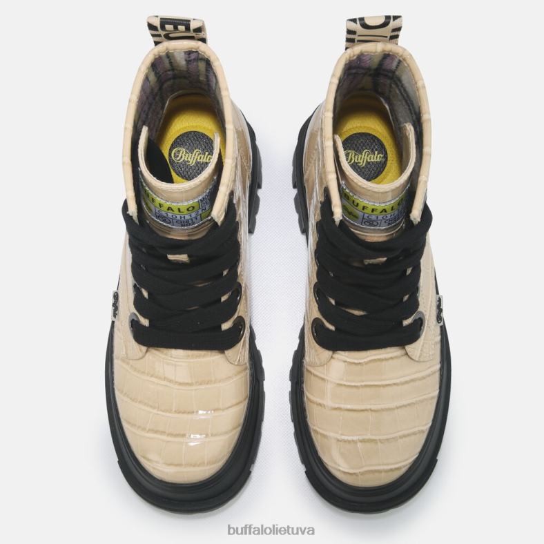 aspha lace up hi bootie butas vegan Buffalo kremas4D4XB371 |batai