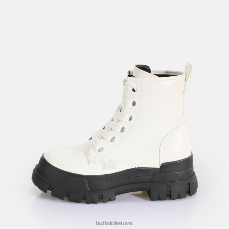 aspha laceup hi ankle boot vegan Buffalo baltas4D4XB435 |batai