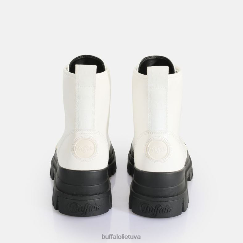 aspha laceup hi ankle boot vegan Buffalo baltas4D4XB435 |batai