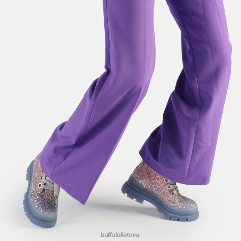 aspha laceup hi ankle boot vegan Buffalo undinė violetinė4D4XB434 |batai