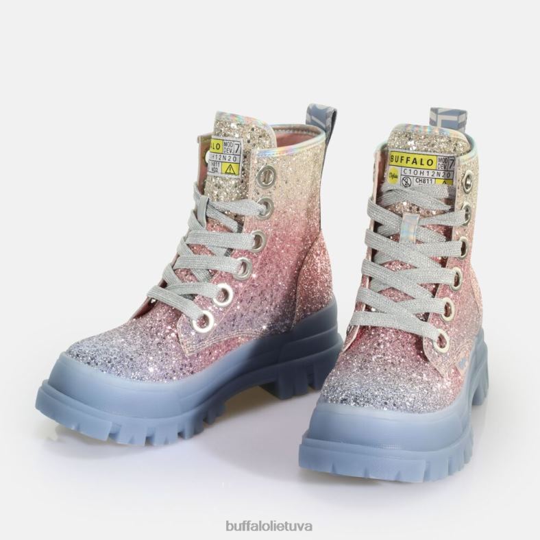 aspha laceup hi ankle boot vegan Buffalo undinė violetinė4D4XB434 |batai