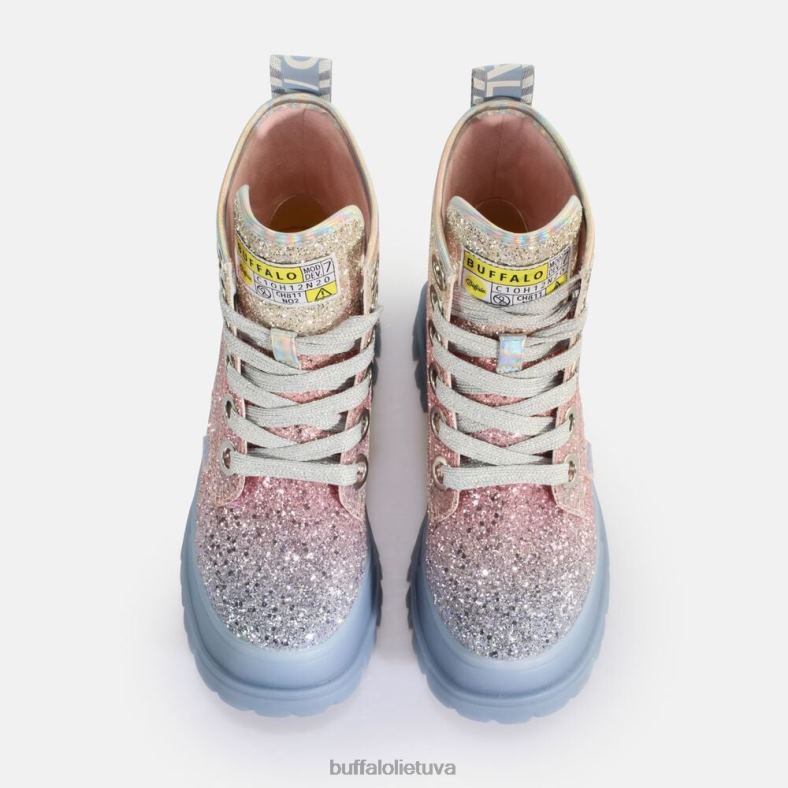 aspha laceup hi ankle boot vegan Buffalo undinė violetinė4D4XB434 |batai