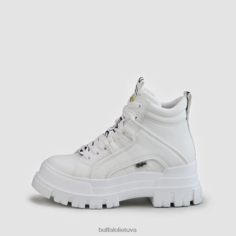 aspha nc mid bootie flat vegan Buffalo baltas4D4XB199 |batai