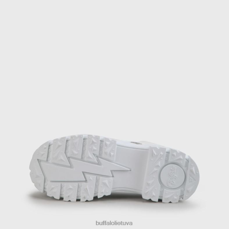 aspha nc mid bootie flat vegan Buffalo baltas4D4XB199 |batai