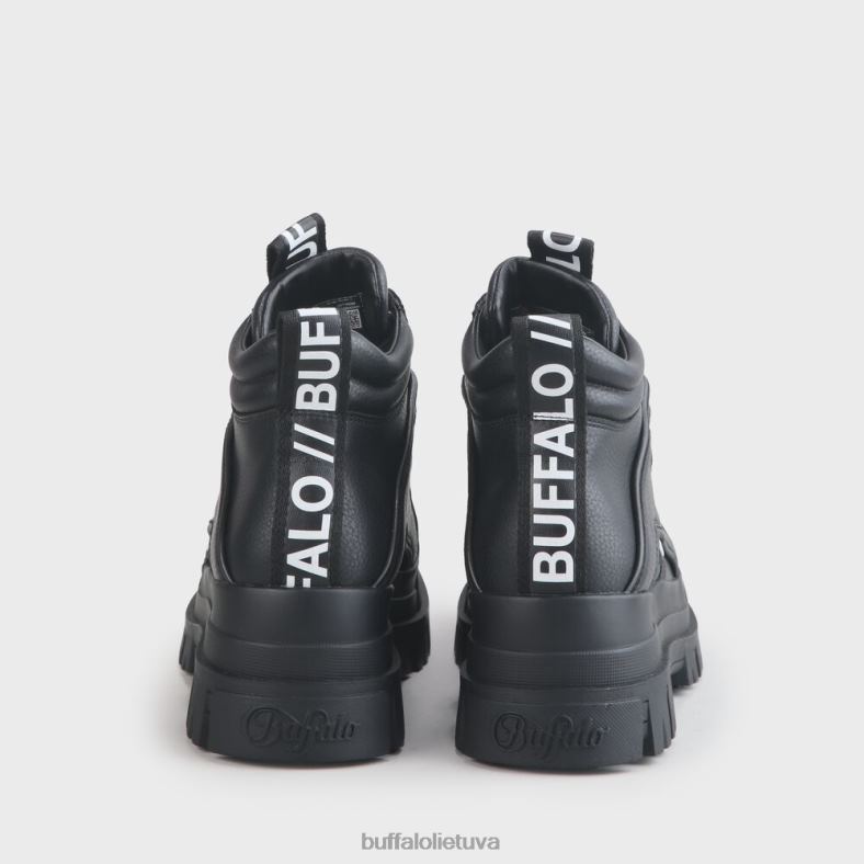 aspha nc mid bootie flat vegan Buffalo juodas4D4XB198 |batai