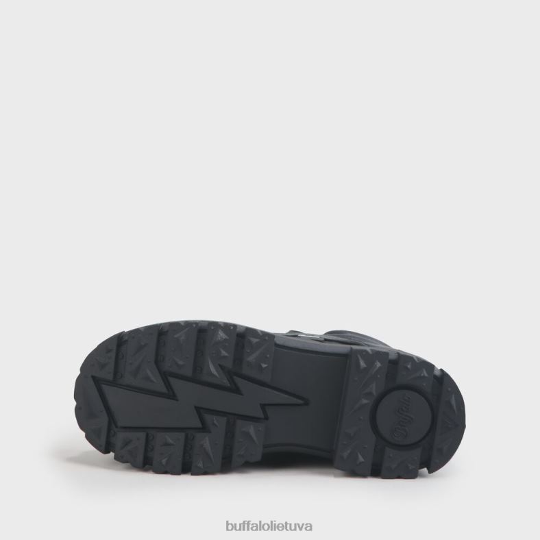 aspha nc mid bootie flat vegan Buffalo juodas4D4XB198 |batai