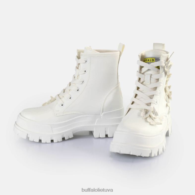 aspha rld butterflies ankle boot vegan Buffalo baltas4D4XB271 |batai