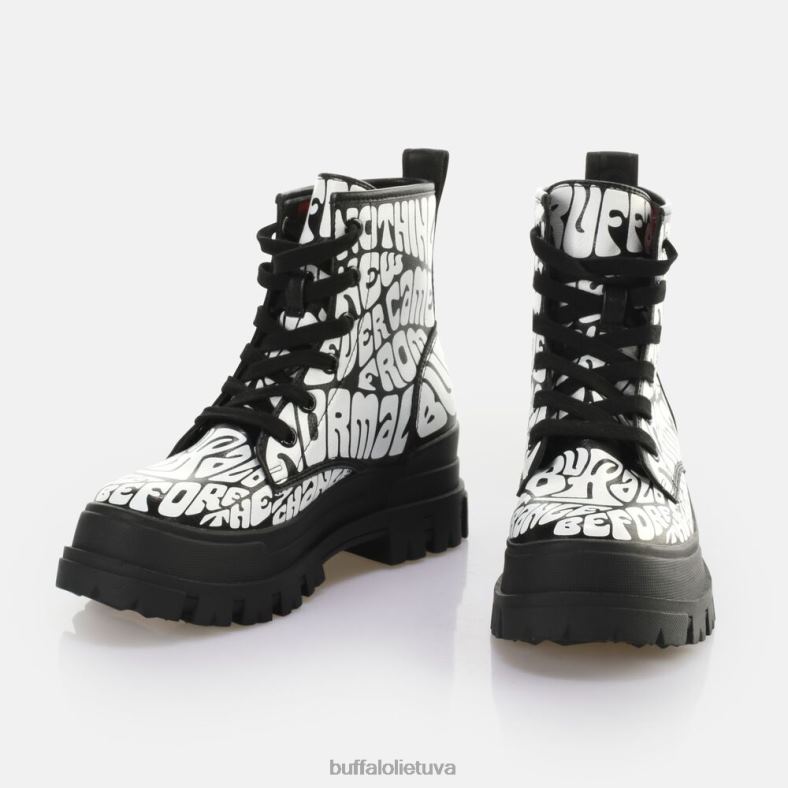 aspha rld laceup mid ankle-boot vegan Buffalo juoda aop4D4XB914 |batai