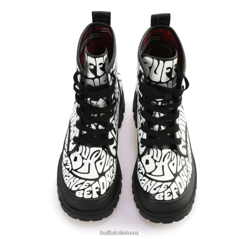 aspha rld laceup mid ankle-boot vegan Buffalo juoda aop4D4XB914 |batai