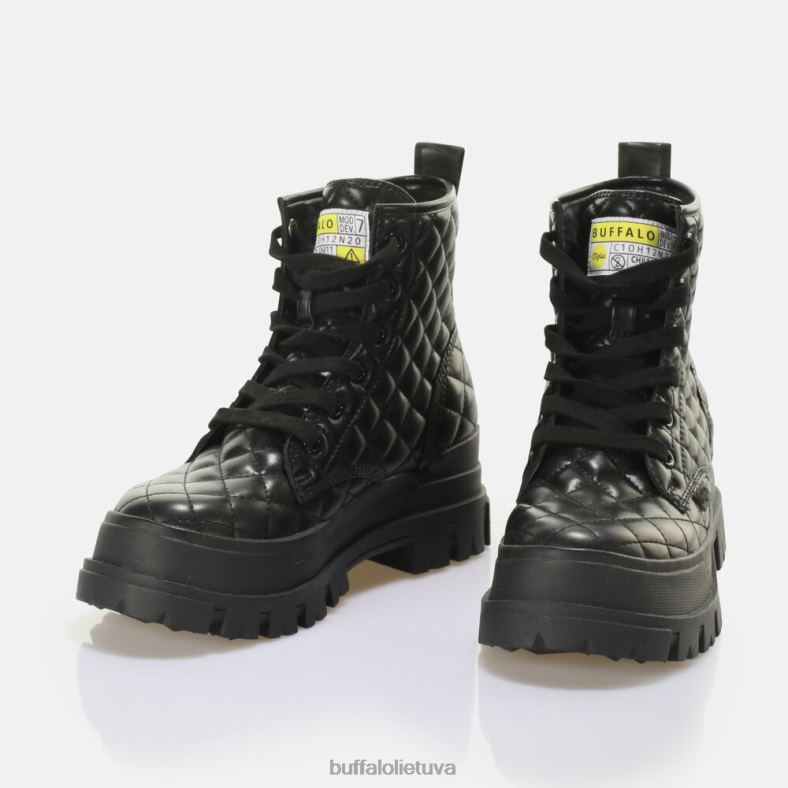 aspha rld laceup mid ankle-boot vegan Buffalo juodas4D4XB196 |batai