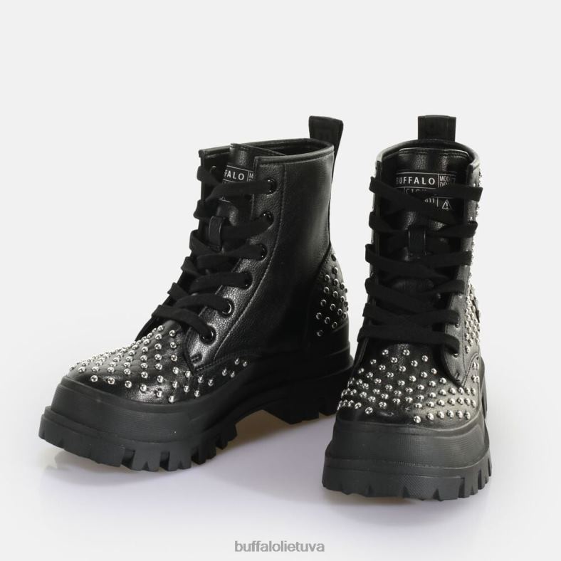 aspha rld segtukai suvarstomi vidurio kulkšnies auliniai veganiški Buffalo juodas4D4XB367 |batai