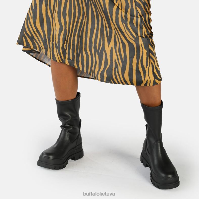 aspha sockboot mid ankle-boot vegan Buffalo juodas4D4XB808 |batai