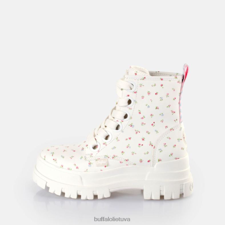 aspha suvarstyti hi ankle-boots vegan Buffalo balta/gėlės4D4XB412 |batai