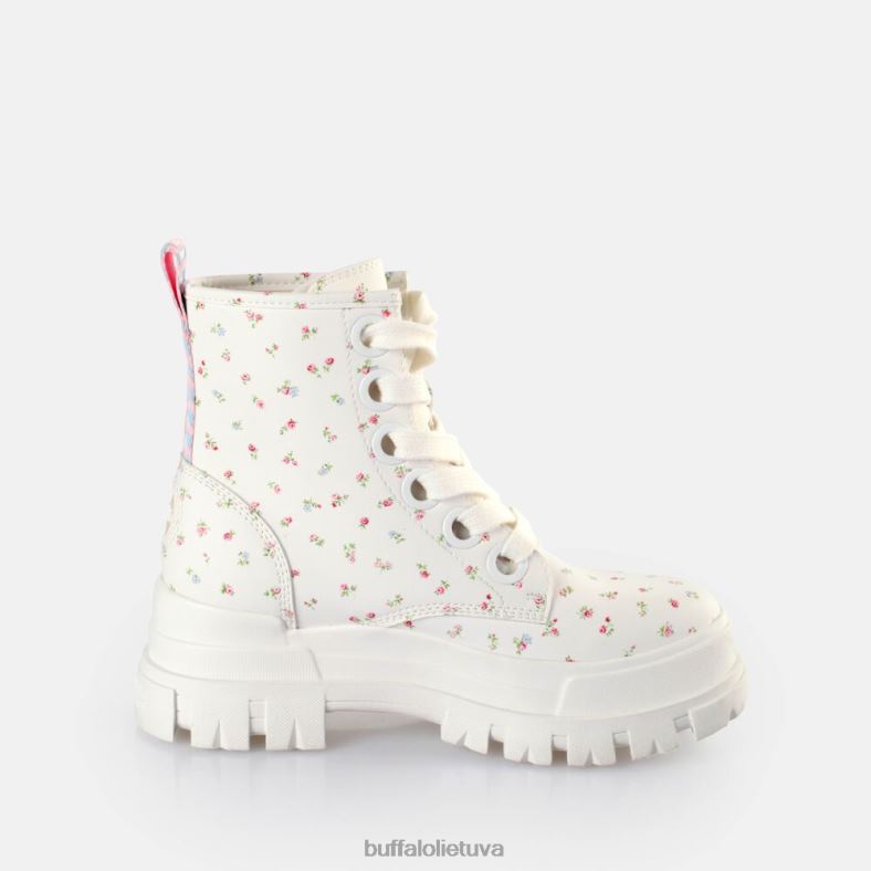 aspha suvarstyti hi ankle-boots vegan Buffalo balta/gėlės4D4XB412 |batai