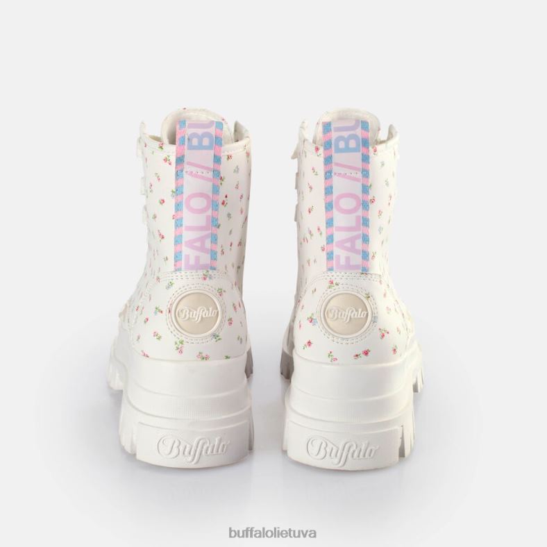 aspha suvarstyti hi ankle-boots vegan Buffalo balta/gėlės4D4XB412 |batai