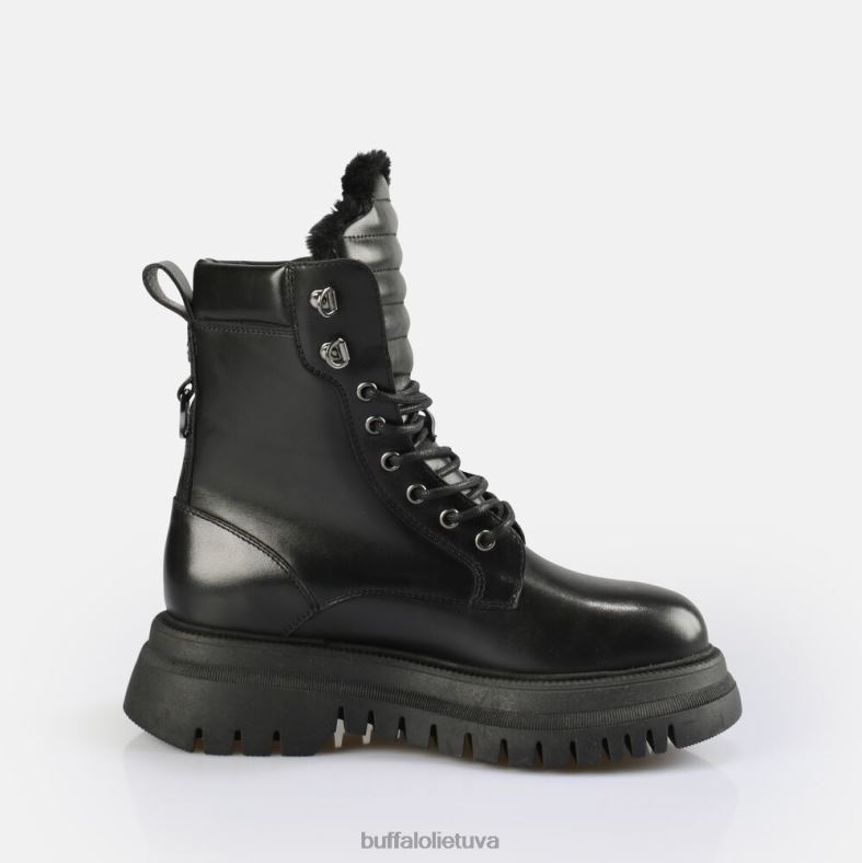 atspalvis laceup hi šiltas kulkšnies batas Buffalo juodas4D4XB508 |batai