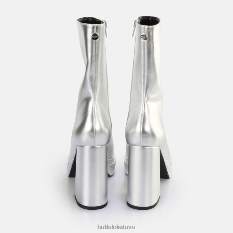 gali užsegamas užtrauktuku vidurinis batas veganiškas Buffalo sidabras4D4XB532 |batai