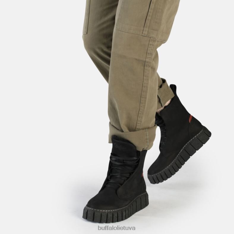 rampa suvarstyti sveiki šilti kulkšnies batai Buffalo juodas4D4XB464 |batai