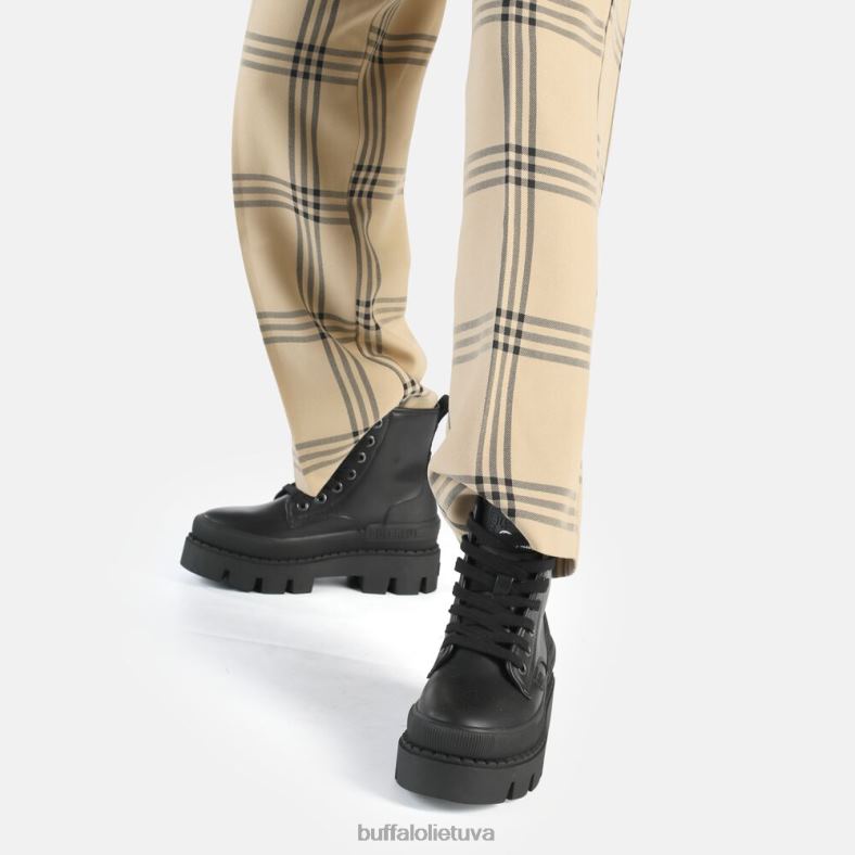 raven laceup sveiki, kulkšnies batai veganai Buffalo juodas4D4XB898 |batai