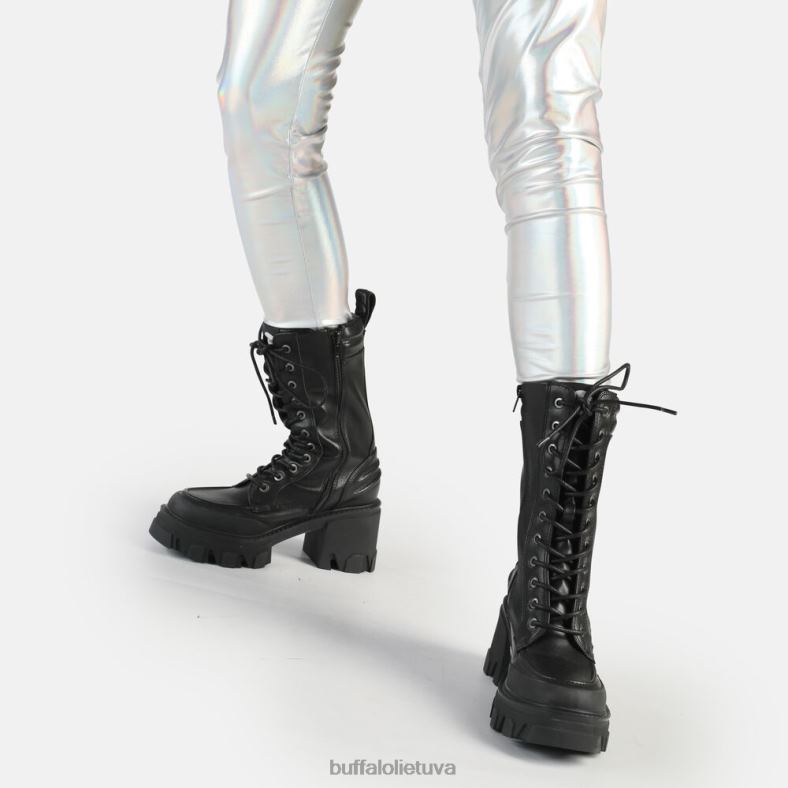riot lace hi ankle-boot vegan Buffalo juodas4D4XB821 |batai